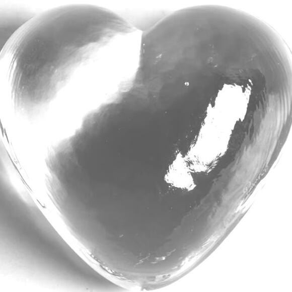 Highgate Heart by Simon Pearce  small Clear, Textured, Heart Shape, Giftware - Picture 4 of 8